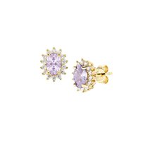 Boucles d'oreilles Amen Femme Lady in Argent Zircone ORLDPGBLA